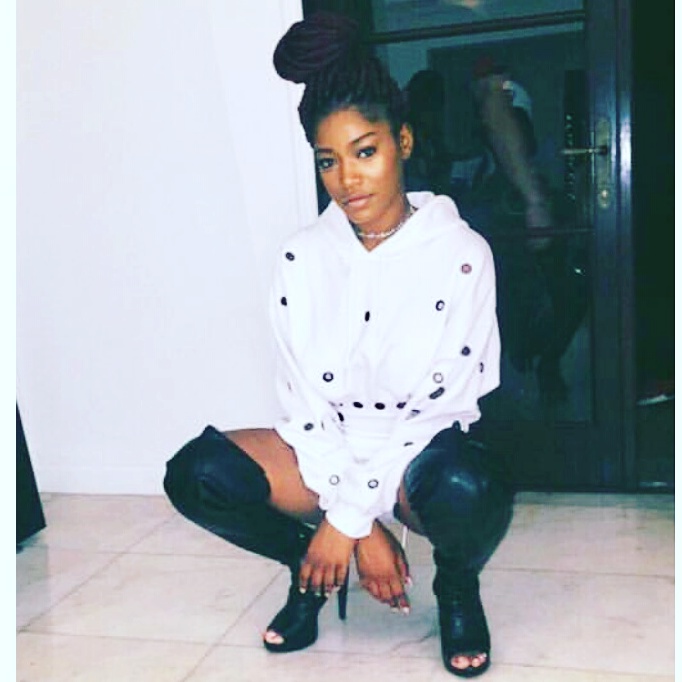 eke Palmer in e=ny by Sadia Hayden signature hoodie two-piece